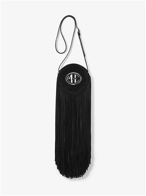 Monogramme Suede Fringed Canteen Crossbody Bag 